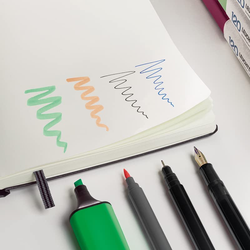 LEUCHTTURM1917 - 120G Special Edition - Medium A5 Dotted Hardcover Notebook (Black) - 203 Numbered Pages with 120gsm Paper - Image 3