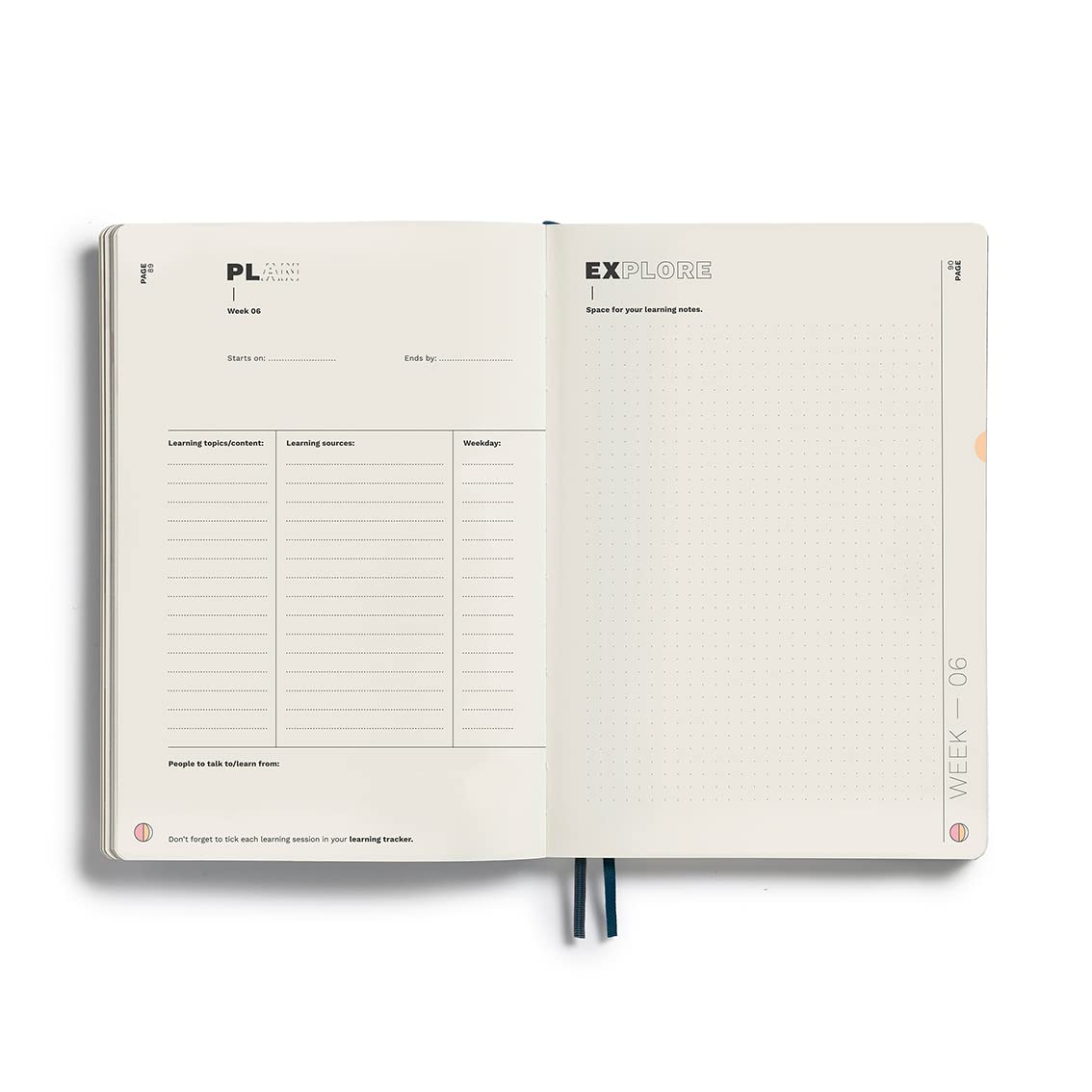 LEUCHTTURM1917 - Cleer Learning Journal - The Ideal Guided Journal, Workbook, and Notebook for Actively Acquiring New Professional and Personal Skills and Knowledge, Pacific Green - Image 3