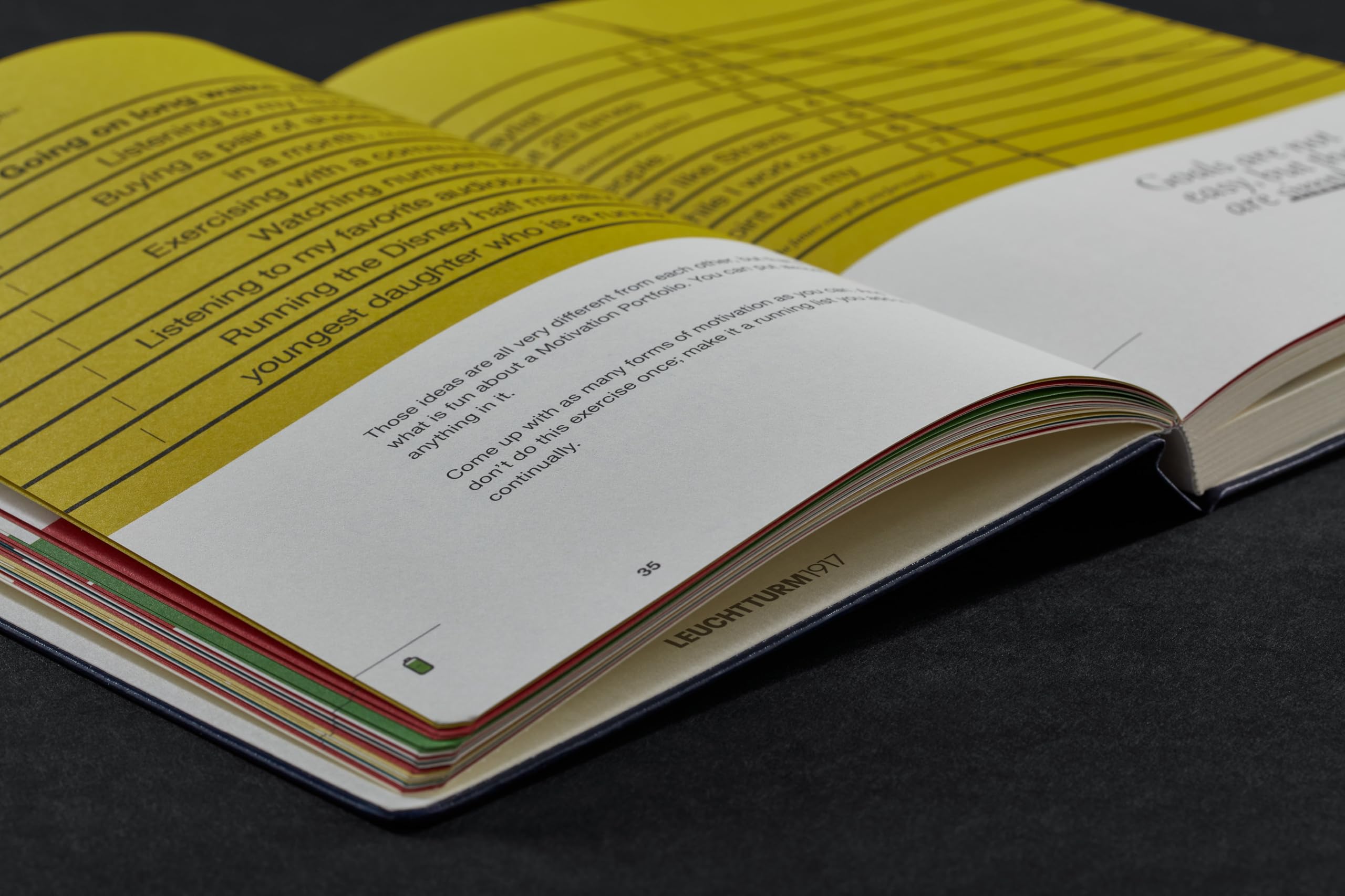 LEUCHTTURM1917 Finish Journal – Goal-Setting Workbook & Planner by Jon Acuff (Medium A5, Navy) - Image 4