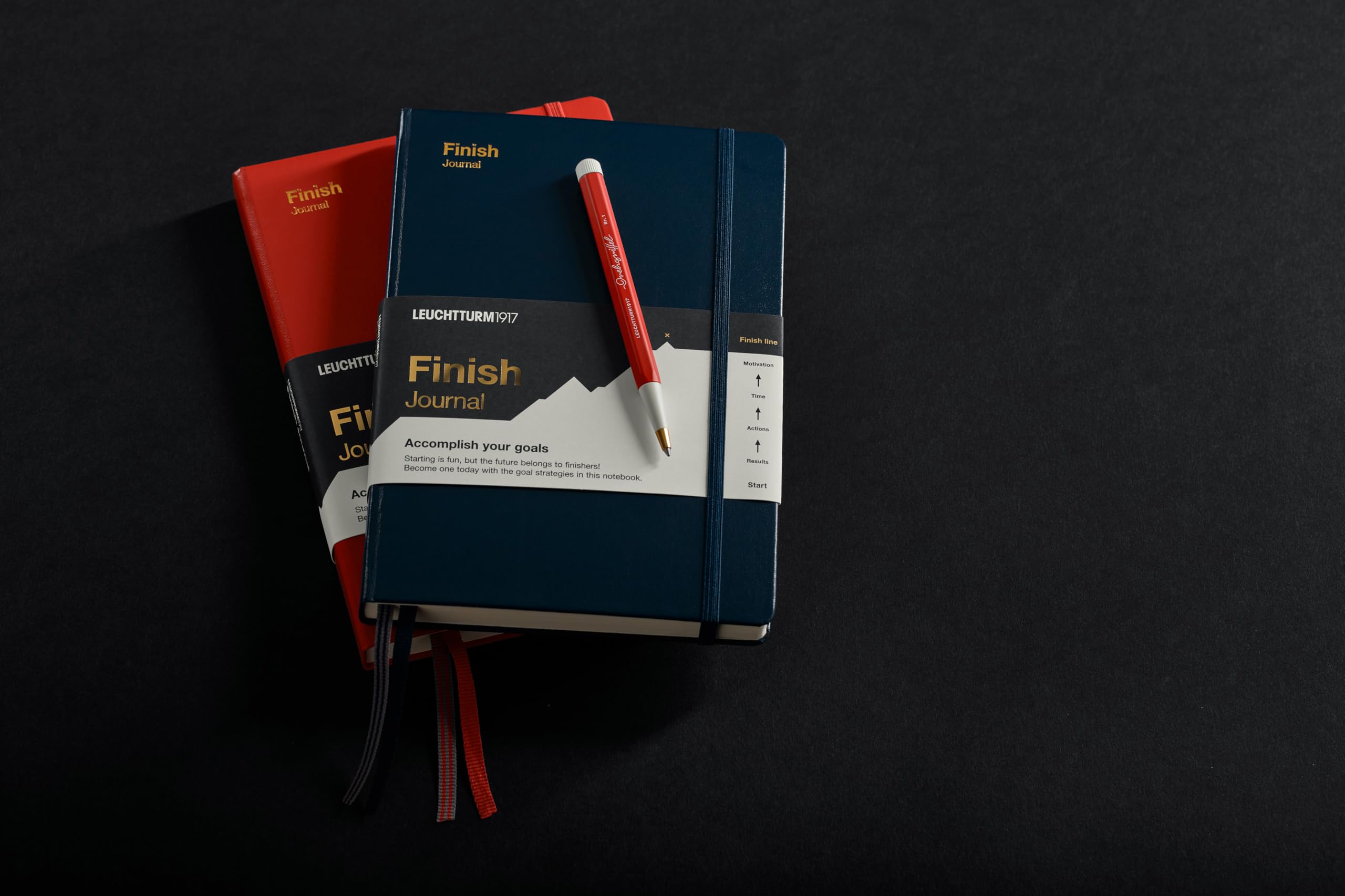 LEUCHTTURM1917 Finish Journal – Goal-Setting Workbook & Planner by Jon Acuff (Medium A5, Navy) - Image 5