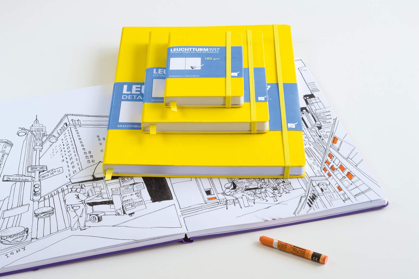 Leuchtturm1917 - Medium A5 Hardcover Sketchbook (Black) - 112 Pages of 150g/m² Paper - Image 6