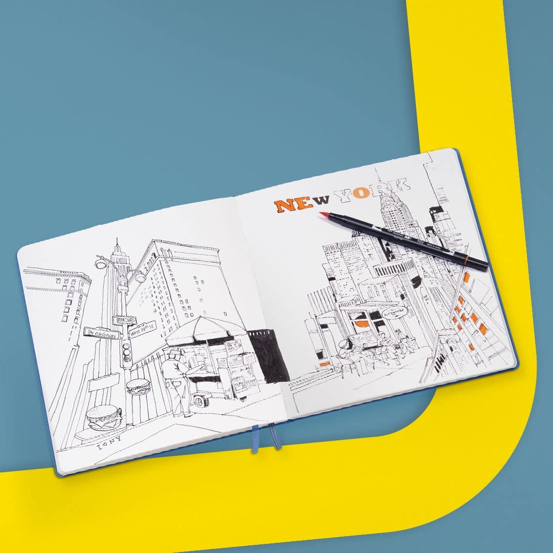 Leuchtturm1917 - Square Hardcover Sketchbook (Black) - 112 Pages of 150g/m² Paper - Image 3