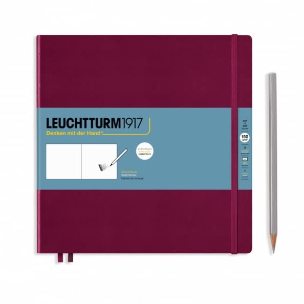 Leuchtturm1917 - Square Hardcover Sketchbook (Black) - 112 Pages of 150g/m² Paper - Image 4