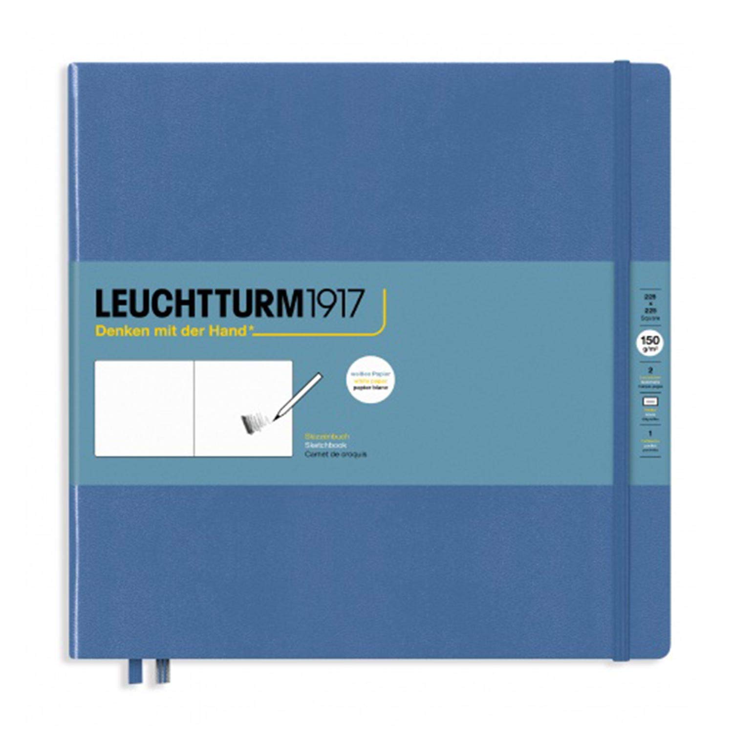 Leuchtturm1917 - Square Hardcover Sketchbook (Black) - 112 Pages of 150g/m² Paper - Image 6