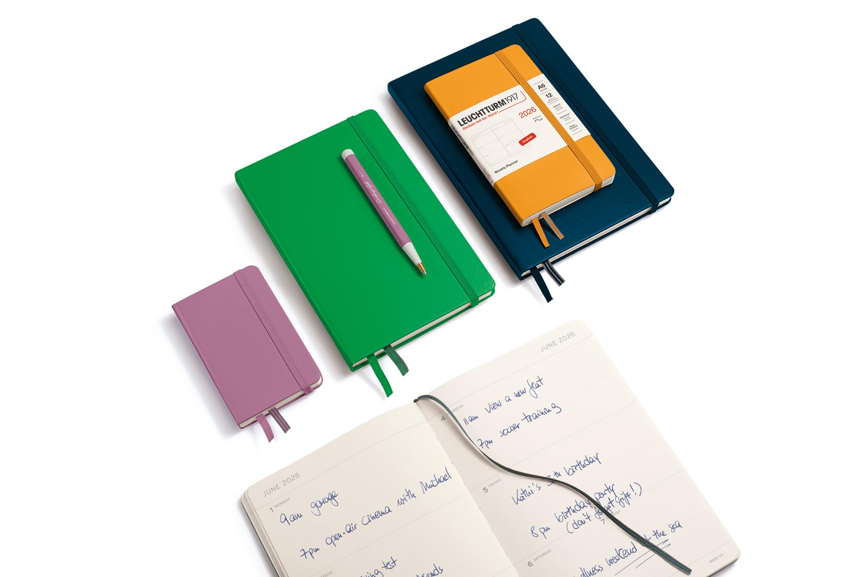 LEUCHTTURM1917 - Weekly Planner 2026, Softcover, Medium (A5), Black (Jan 1 - Dec 31, 2026) - Image 3