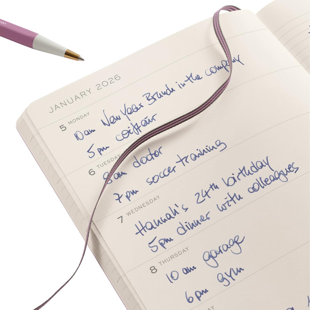 LEUCHTTURM1917 - Weekly Planner and Notebook Hardcover Medium (A5), 18-month, Jul. 2025 - Dec. 2026, English, Spring Leaf - Image 3